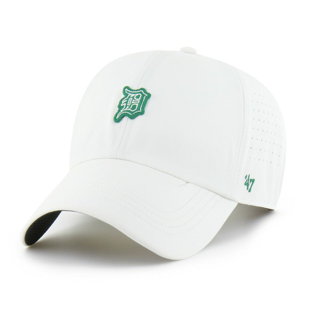 Detroit Tigers Elevated Greens Clean Up Adjustable Hat White | 47 brand