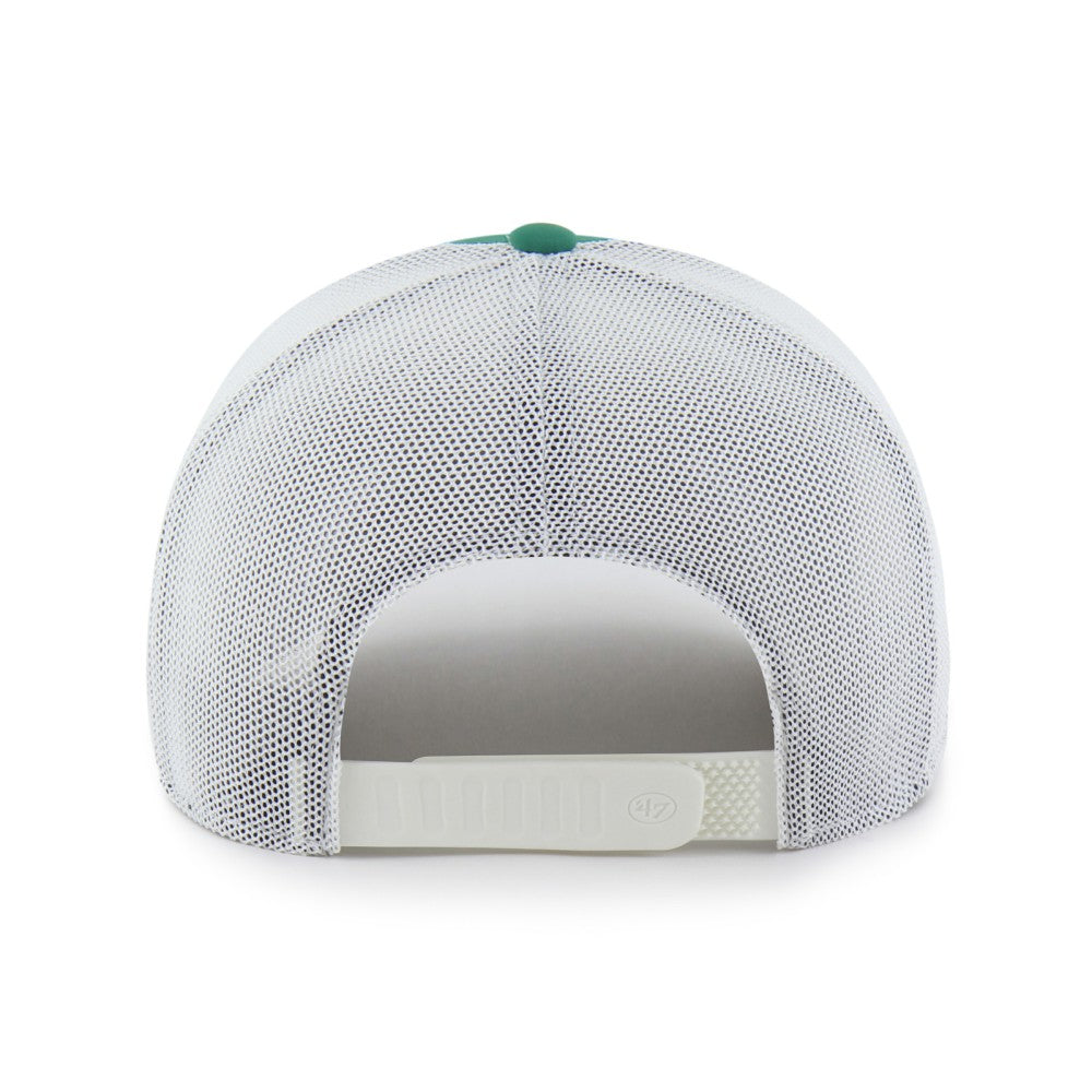 New York Mets Elevated Greens Adjustable Trucker Hat Kelly Green/White | 47 brand