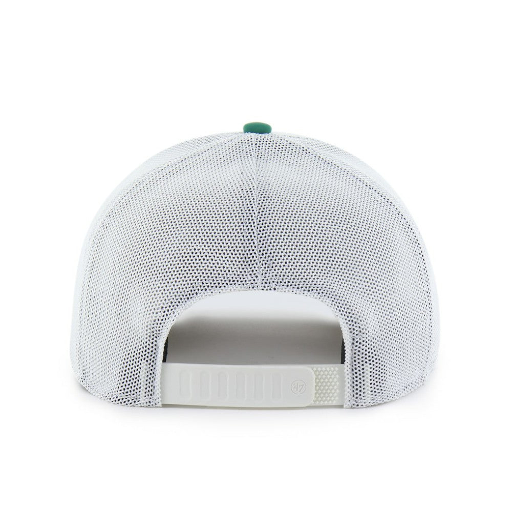 Atlanta Braves Elevated Greens Adjustable Trucker Hat Kelly Green/White | 47 brand