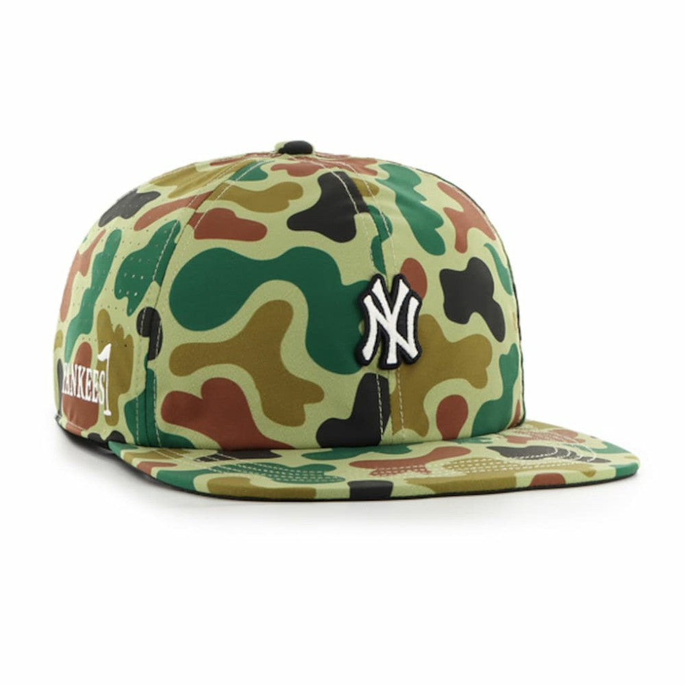 New York Yankees Elevated Greens Captain Adjustable Hat Camo | 47 brand
