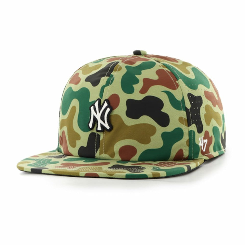 New York Yankees Elevated Greens Captain Adjustable Hat Camo | 47 brand