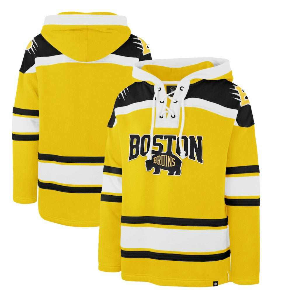 Boston Bruins '47 2026 NHL Stadium Series Superior Lacer Hoodie Gold