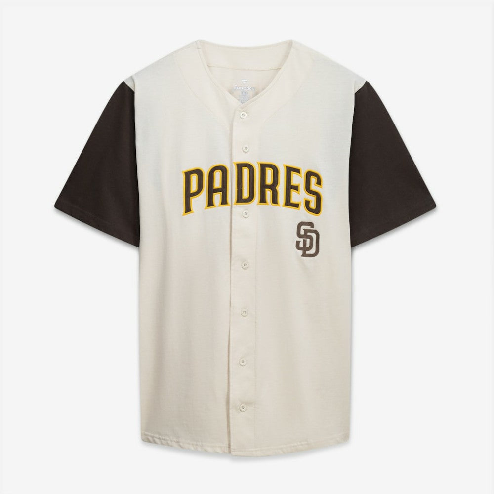 San Diego Padres Profile Big & Tall Two-Color Fashion Jersey Cream/Brown