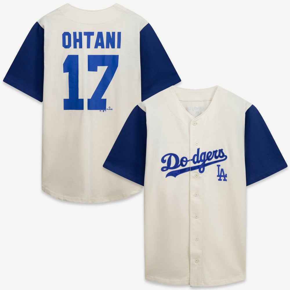Los Angeles Dodgers Profile Big & Tall Two-Color Fashion Jersey Cream/Royal