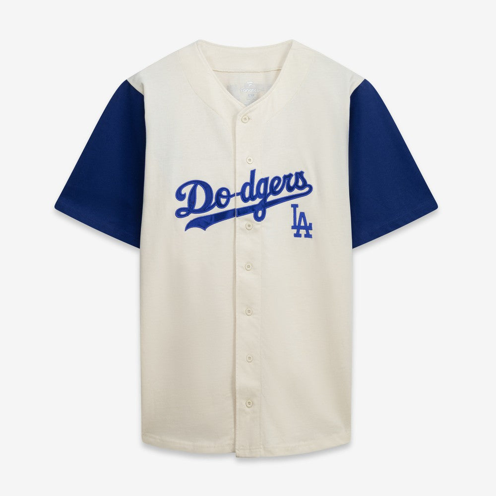 Los Angeles Dodgers Profile Big & Tall Two-Color Fashion Jersey Cream/Royal