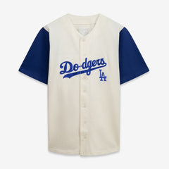 Los Angeles Dodgers Profile Big & Tall Two-Color Fashion Jersey Cream/Royal