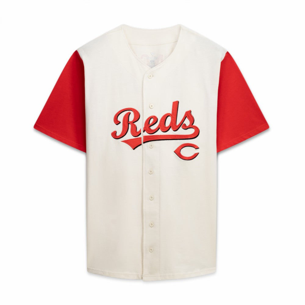 Cincinnati Reds Profile Big & Tall Two-Color Fashion Jersey Cream/Red