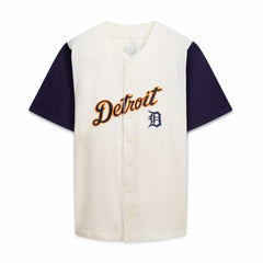 Detroit Tigers Profile Big & Tall Two-Color Fashion Jersey Cream/Navy