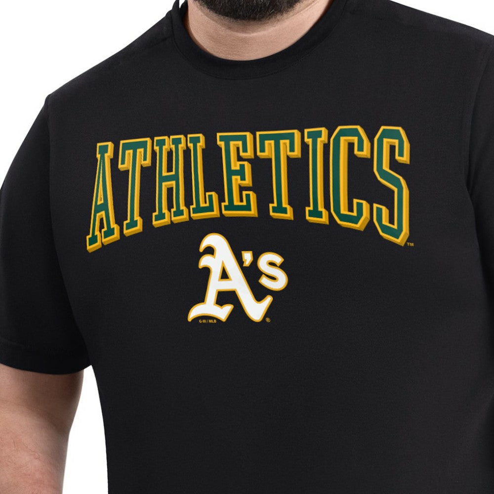 Athletics G-III Sports by Carl Banks Adaptive Classic Team Spirit T-Shirt Black