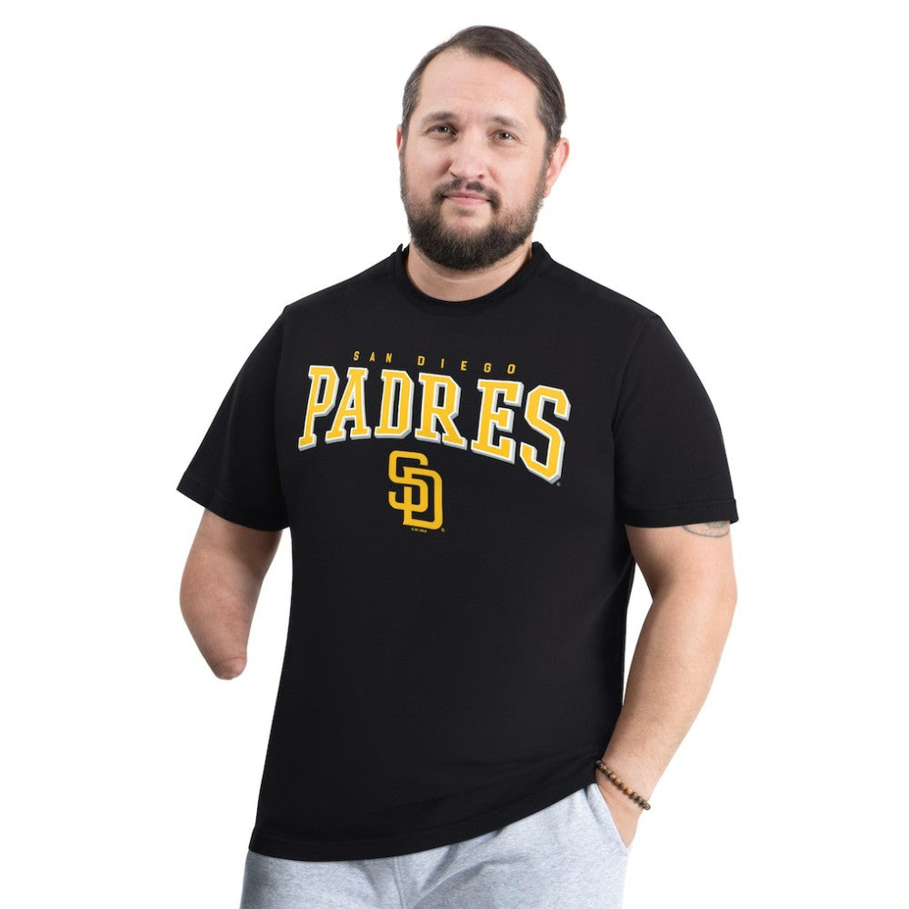 San Diego Padres G-III Sports by Carl Banks Adaptive Classic Team Spirit T-Shirt Black