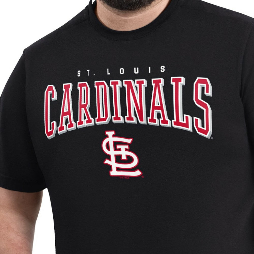 St. Louis Cardinals G-III Sports by Carl Banks Adaptive Classic Team Spirit T-Shirt Black