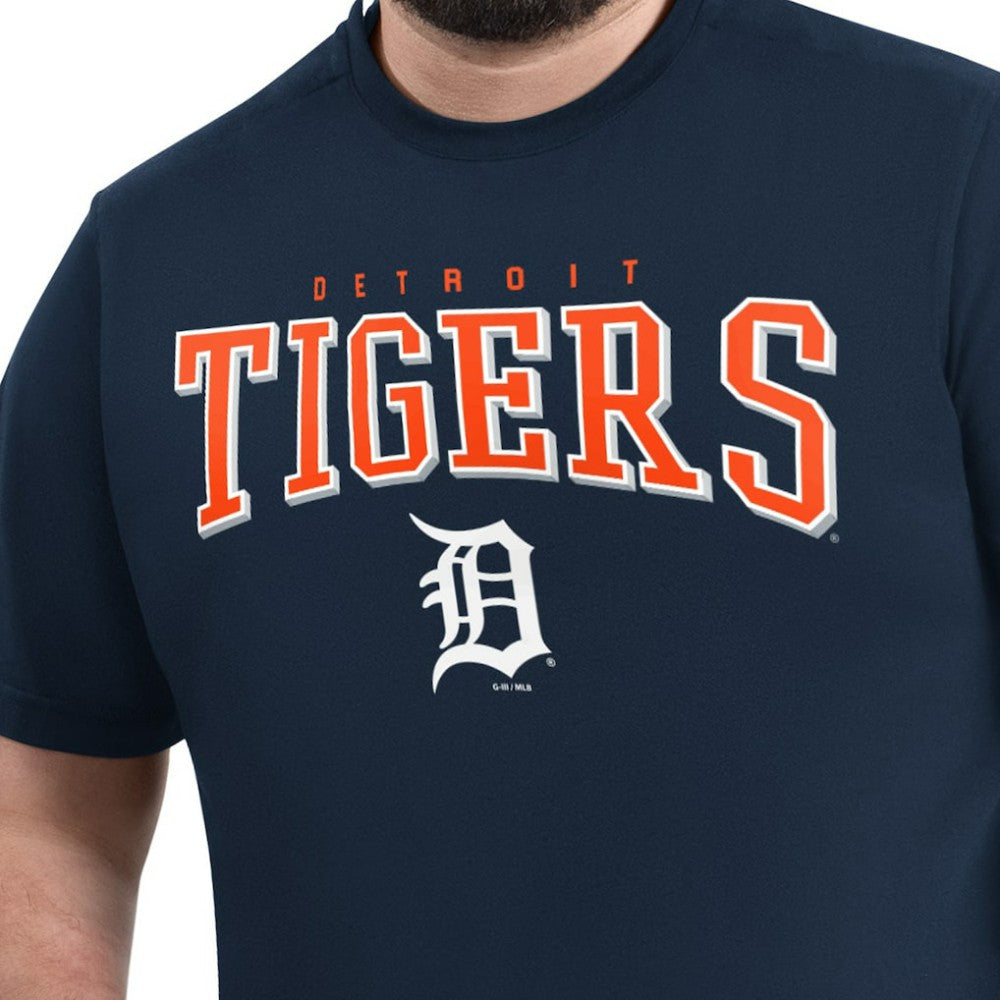 Detroit Tigers G-III Sports by Carl Banks Adaptive Classic Team Spirit T-Shirt Navy