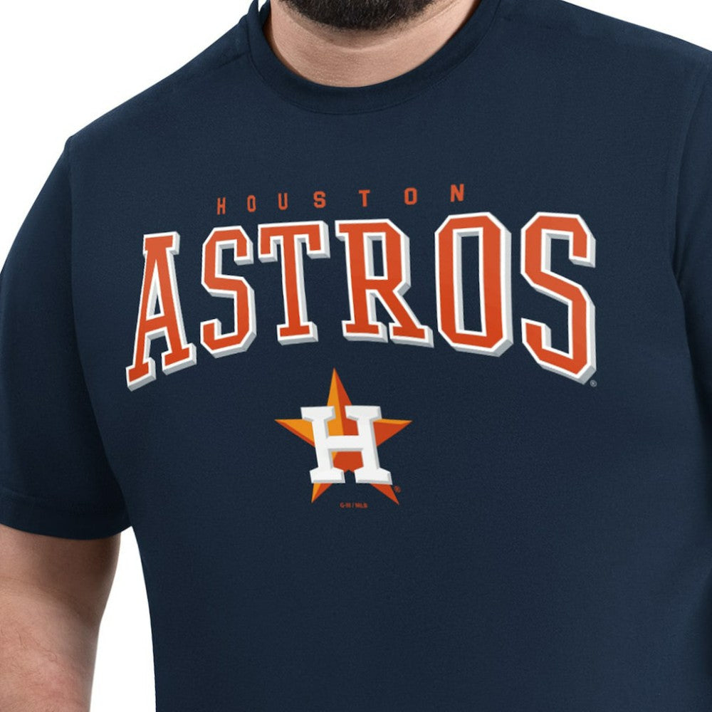 Houston Astros G-III Sports by Carl Banks Adaptive Classic Team Spirit T-Shirt Navy