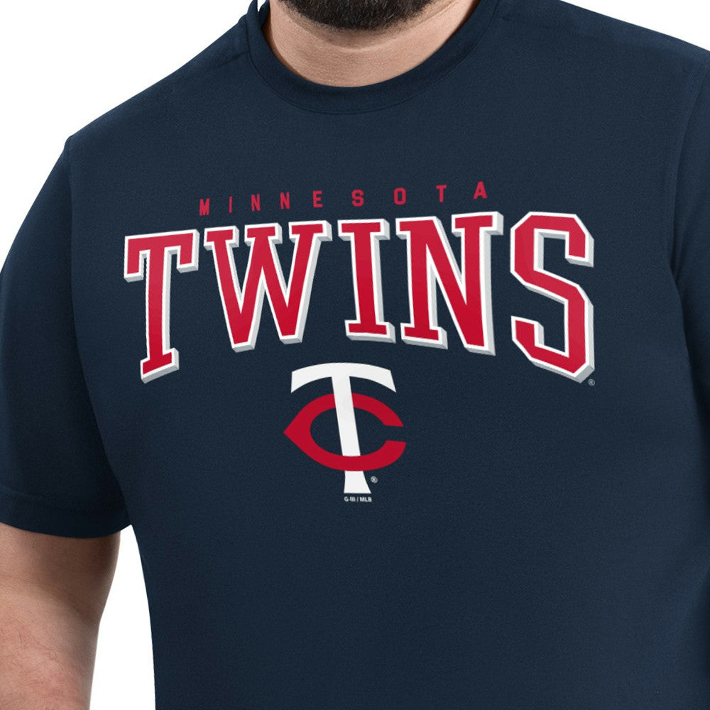 Minnesota Twins G-III Sports by Carl Banks Adaptive Classic Team Spirit T-Shirt Navy