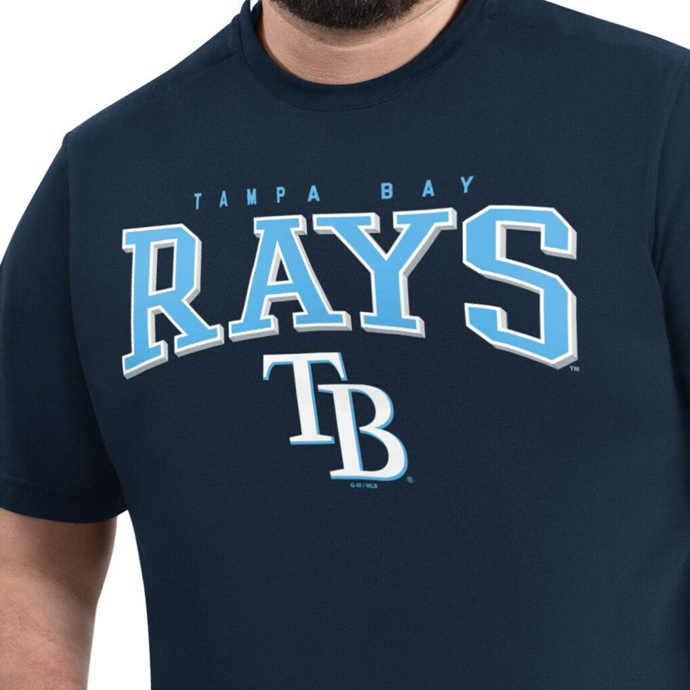Tampa Bay Rays G-III Sports by Carl Banks Adaptive Classic Team Spirit T-Shirt Navy