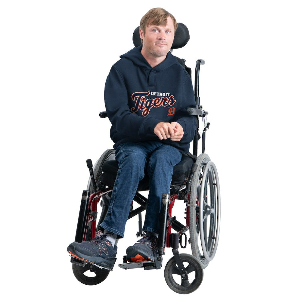 Detroit Tigers G-III Sports by Carl Banks Adaptive Lockup Fleece Hoodie Navy