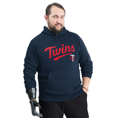 Minnesota Twins G-III Sports by Carl Banks Adaptive Lockup Fleece Hoodie Navy