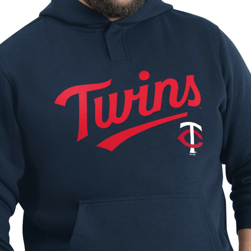Minnesota Twins G-III Sports by Carl Banks Adaptive Lockup Fleece Hoodie Navy