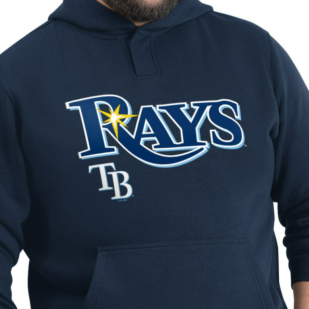 Tampa Bay Rays G-III Sports by Carl Banks Adaptive Lockup Fleece Hoodie Navy