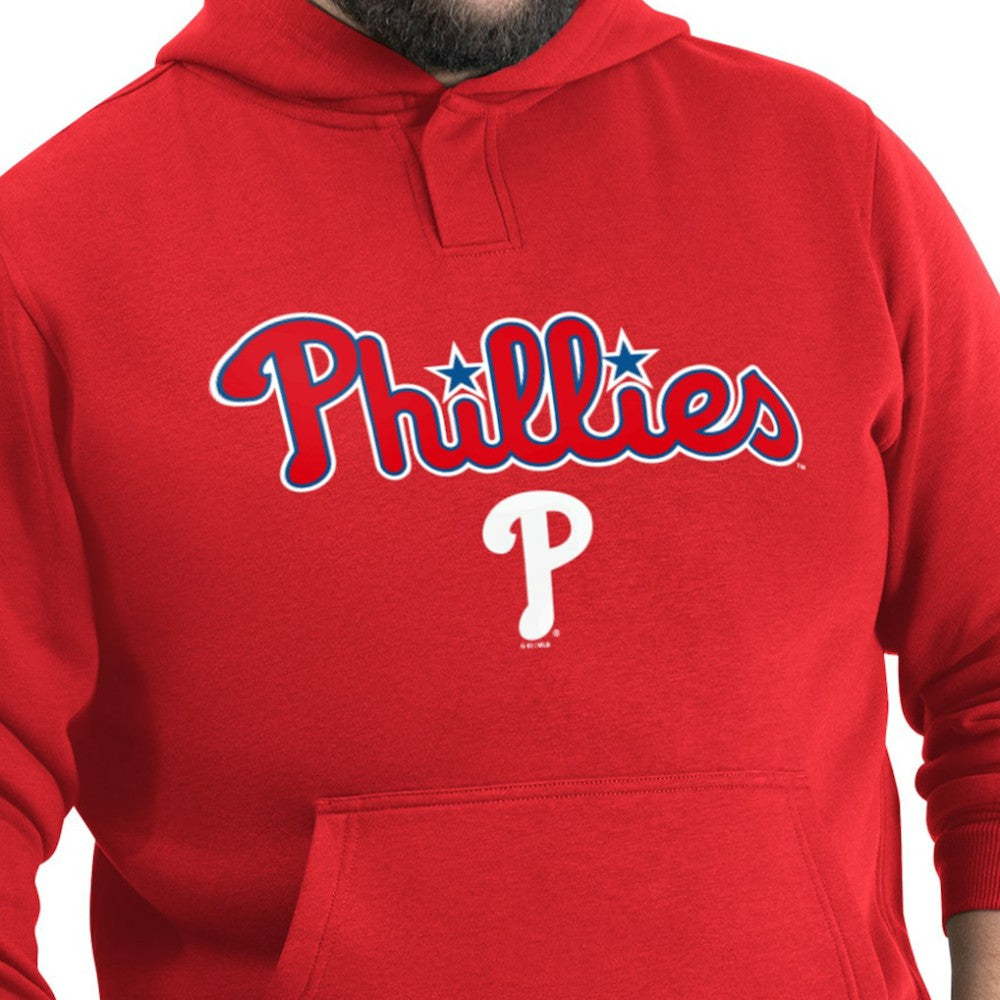 Philadelphia Phillies G-III Sports by Carl Banks Adaptive Lockup Fleece Hoodie Red