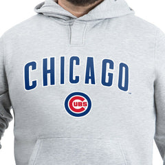 Chicago Cubs G-III Sports by Carl Banks Adaptive Lockup Fleece Hoodie Gray
