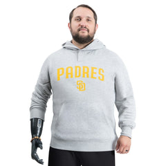 San Diego Padres G-III Sports by Carl Banks Adaptive Lockup Fleece Hoodie Gray