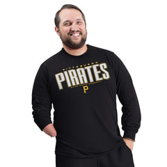 Pittsburgh Pirates G-III Sports by Carl Banks Adaptive Long Sleeve T-Shirt Black