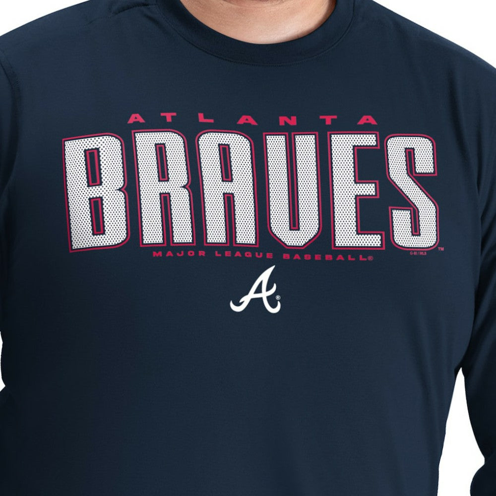 Atlanta Braves G-III Sports by Carl Banks Adaptive Long Sleeve T-Shirt Navy