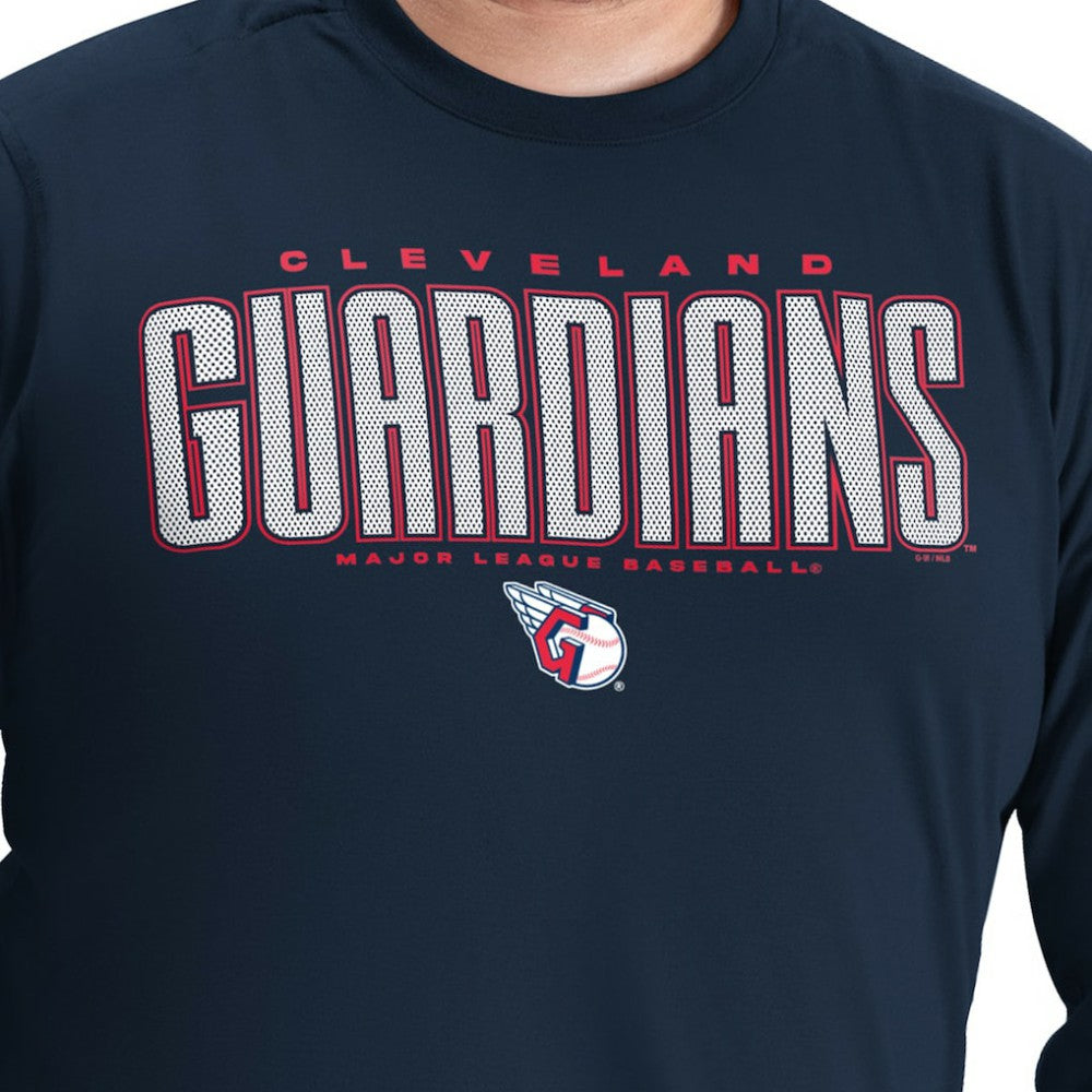 Cleveland Guardians G-III Sports by Carl Banks Adaptive Long Sleeve T-Shirt Navy