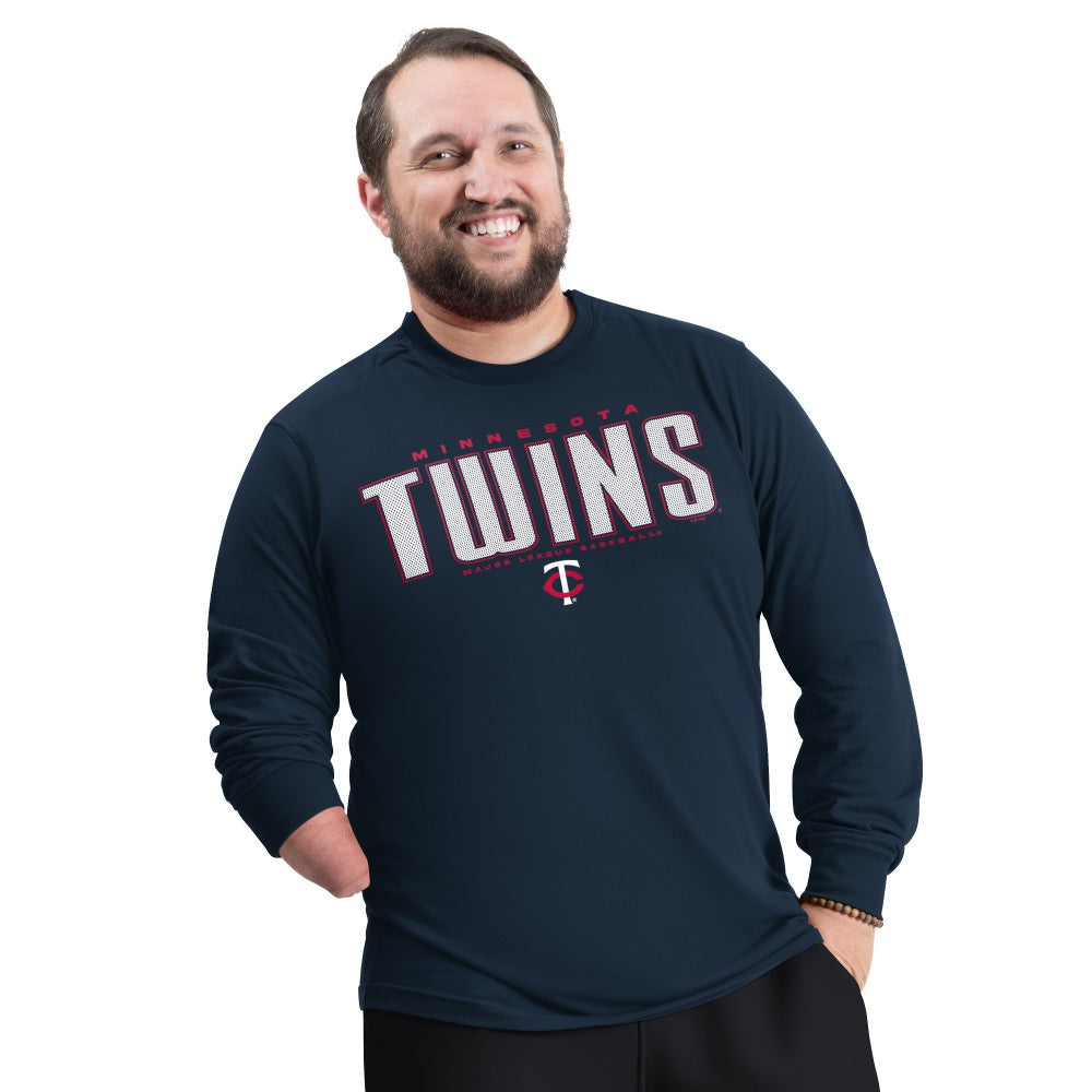 Minnesota Twins G-III Sports by Carl Banks Adaptive Long Sleeve T-Shirt Navy