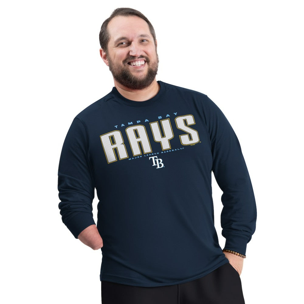 Tampa Bay Rays G-III Sports by Carl Banks Adaptive Long Sleeve T-Shirt Navy