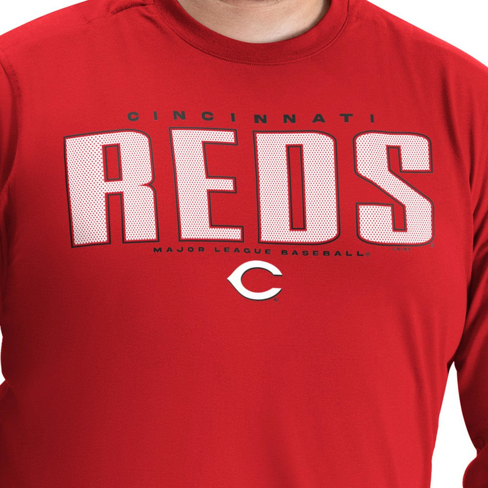 Cincinnati Reds G-III Sports by Carl Banks Adaptive Long Sleeve T-Shirt Red