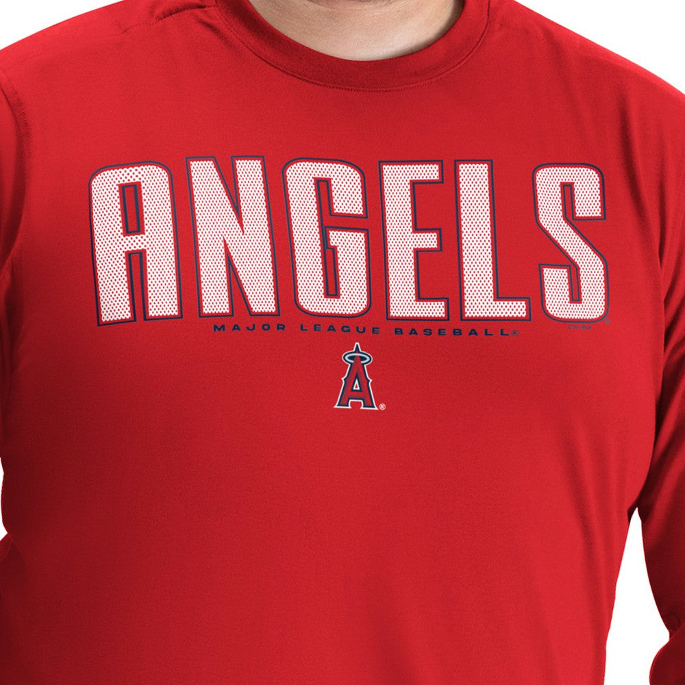 Los Angeles Angels G-III Sports by Carl Banks Adaptive Long Sleeve T-Shirt Red