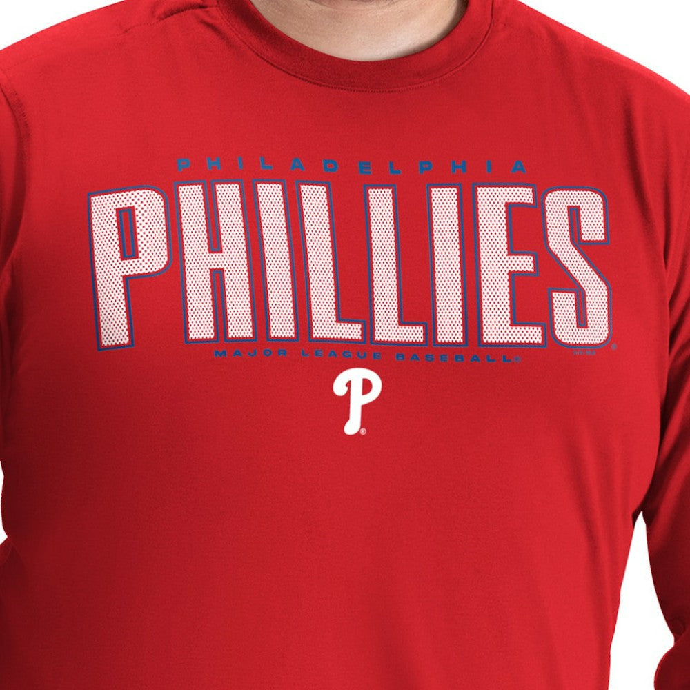 Philadelphia Phillies G-III Sports by Carl Banks Adaptive Long Sleeve T-Shirt Red