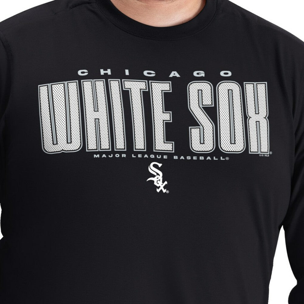 Chicago White Sox G-III Sports by Carl Banks Adaptive Long Sleeve T-Shirt Black