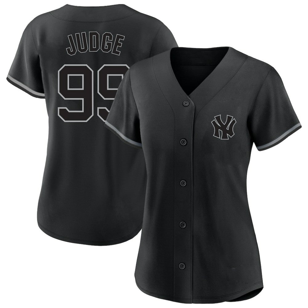 Aaron Judge New York Yankees Profile Women's Plus Size Player Name & Number Fashion Jersey Black