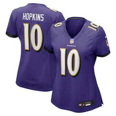 DeAndre Hopkins Baltimore Ravens Women's Team Game Jersey - Purple