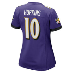 DeAndre Hopkins Baltimore Ravens Women's Team Game Jersey - Purple
