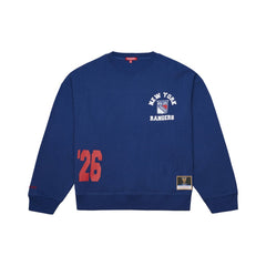 New York Rangers Mitchell & Ness Women's Vintage Crewneck Sweatshirt Blue