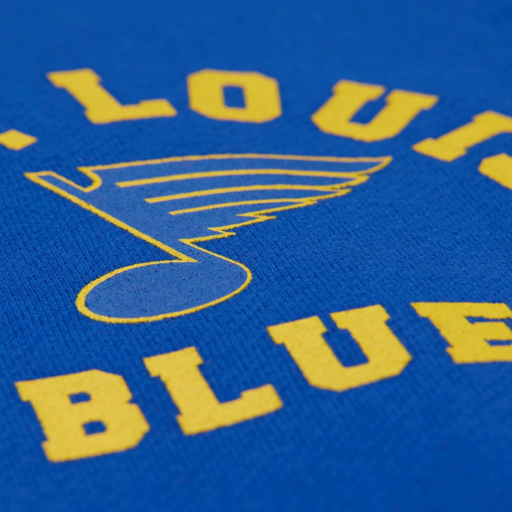 St. Louis Blues Mitchell & Ness Women's Vintage Crewneck Sweatshirt Blue