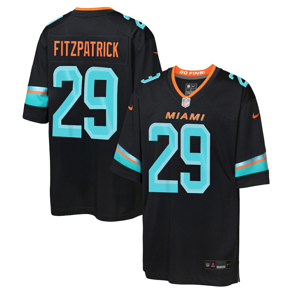 Minkah Fitzpatrick Miami Dolphins Youth 2025 Rivalries Collection Game Jersey - Pitch Blue