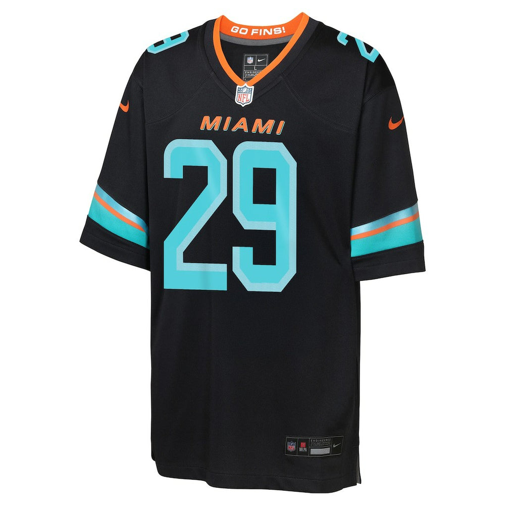Minkah Fitzpatrick Miami Dolphins Youth 2025 Rivalries Collection Game Jersey - Pitch Blue