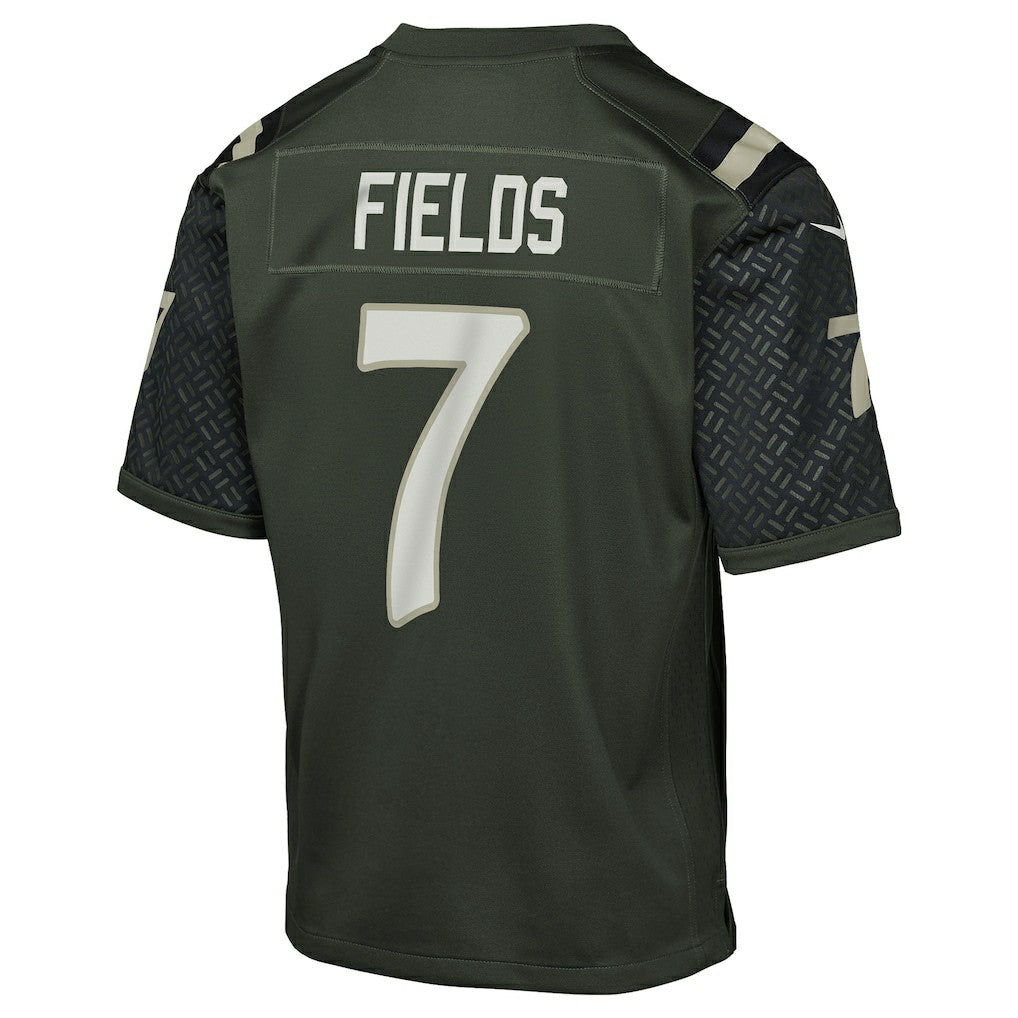 Justin Fields New York Jets Youth 2025 Rivalries Collection Game Jersey - Gotham Green