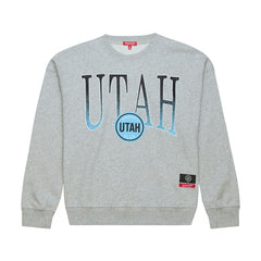 Utah Mammoth Mitchell & Ness Women's Hockey Night Sweatshirt Heather Gray