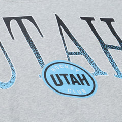 Utah Mammoth Mitchell & Ness Women's Hockey Night Sweatshirt Heather Gray