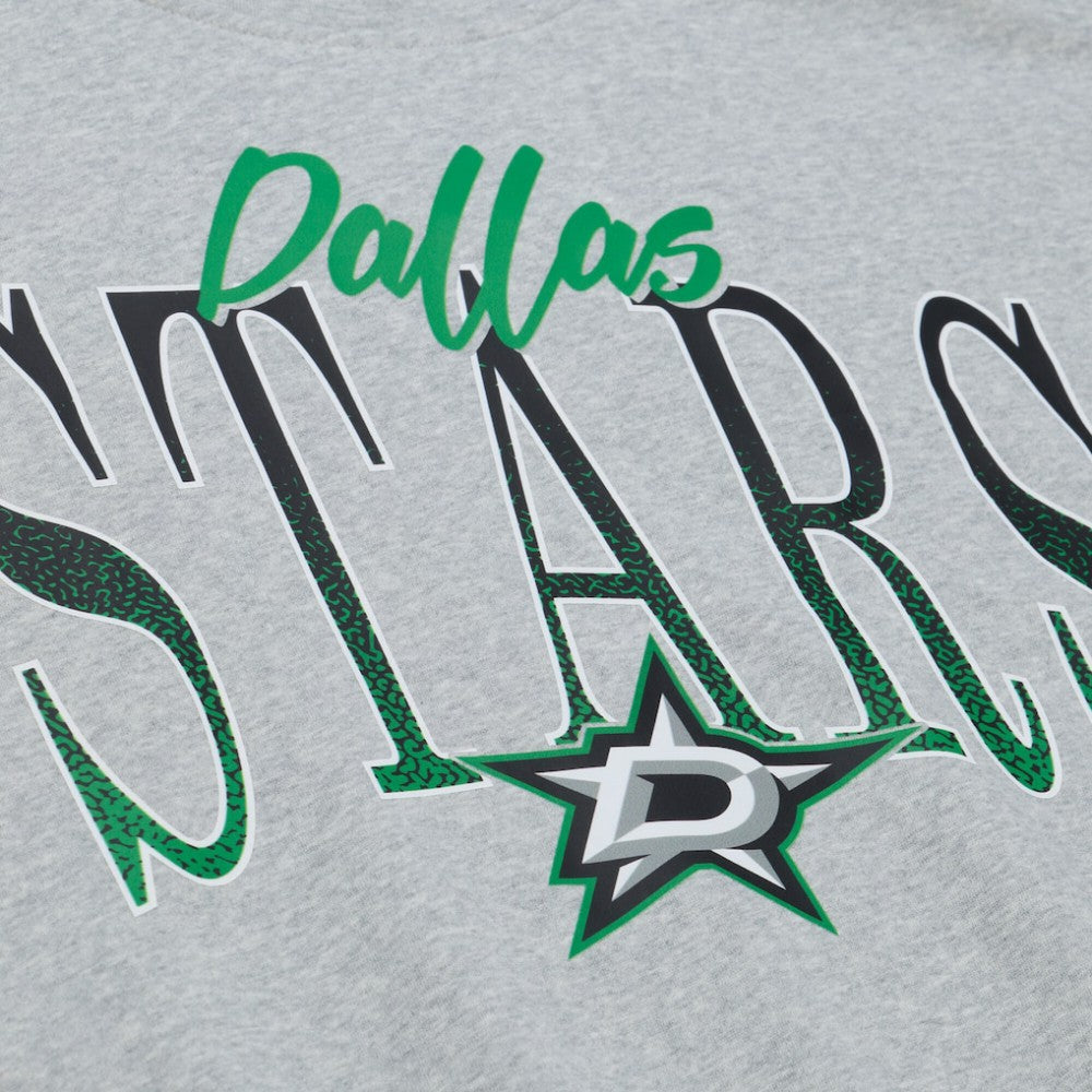 Dallas Stars Mitchell & Ness Women's Hockey Night Sweatshirt Heather Gray