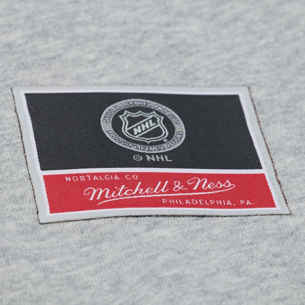 Buffalo Sabres Mitchell & Ness Women's Hockey Night Sweatshirt Heather Gray