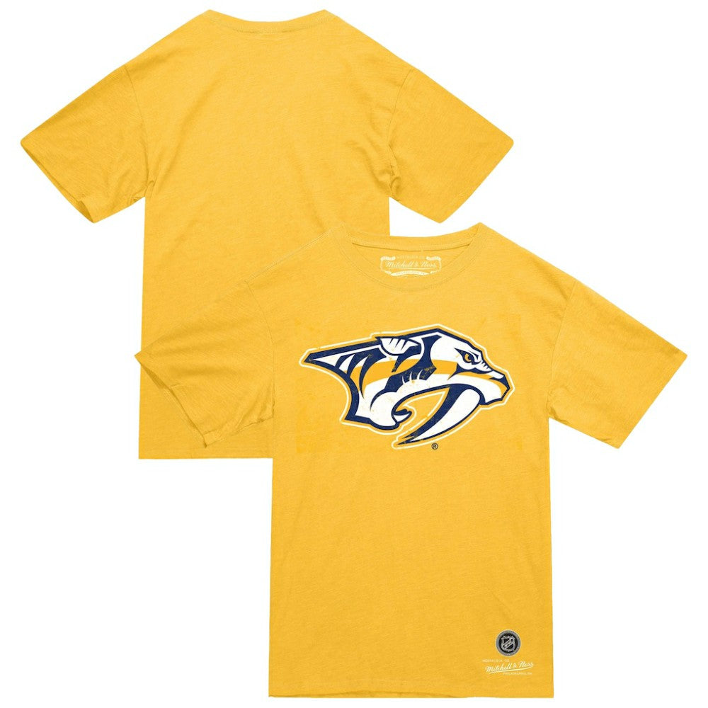 Nashville Predators Mitchell & Ness Heritage T-Shirt Gold