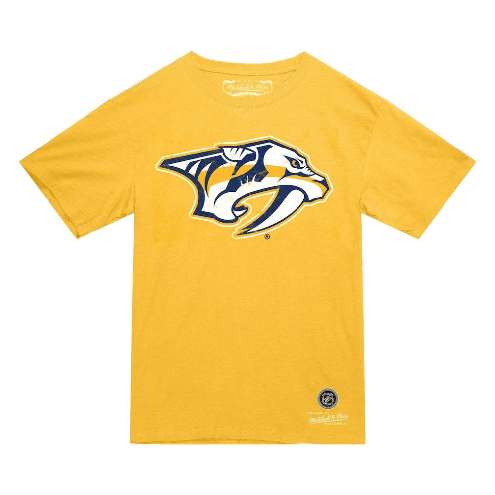 Nashville Predators Mitchell & Ness Heritage T-Shirt Gold