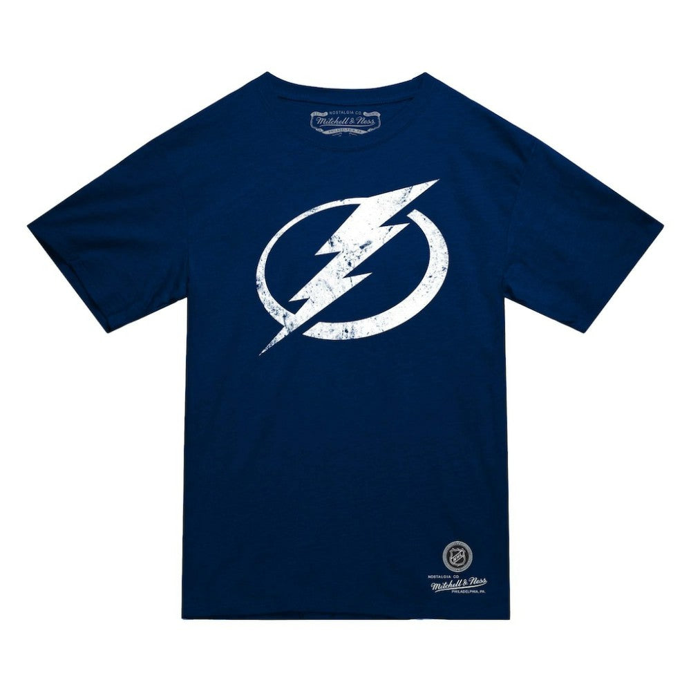 Tampa Bay Lightning Mitchell & Ness Heritage T-Shirt Navy
